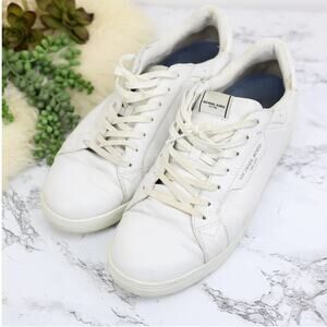 Michael Kors Keating White Leather Sneakers Size 11.5 Men's